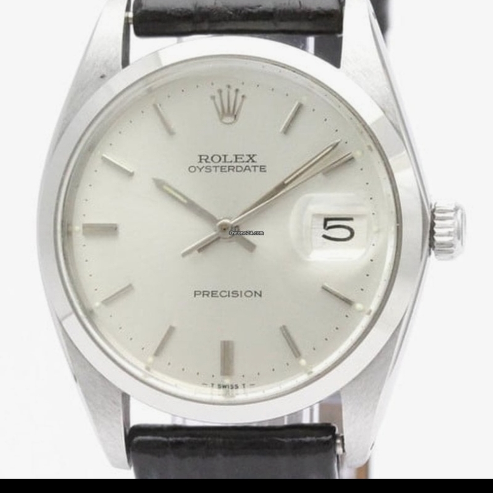Rolex Oyster Date Precision 6694 Steel Hand-winding Mens Watch BF551554